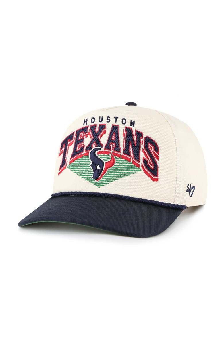 '47 Men's '47  Cream Houston Texans Pomona Rope Adjustable Hitch Hat, Main, color, Cream