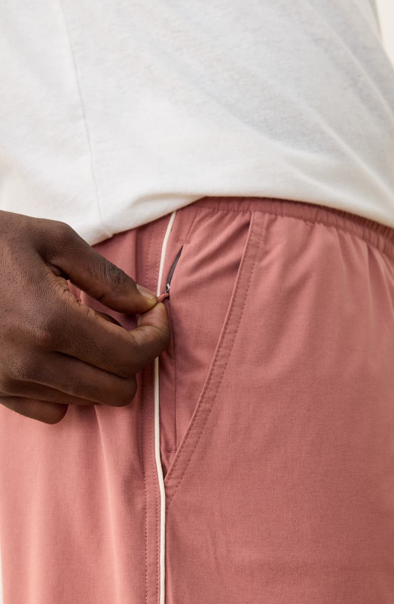 Marine Layer Lined Sport & Swim Trunks, Alternate, color, Withered Rose