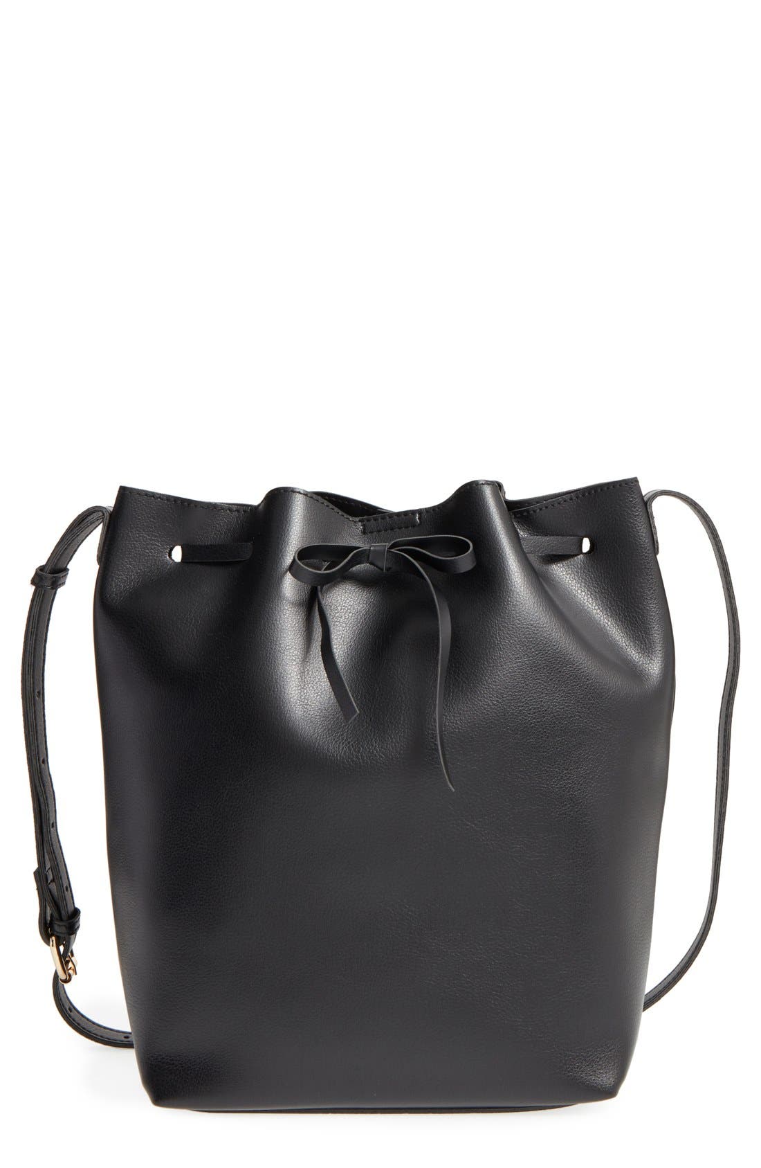 Sole Society 'Blackwood' Faux Leather Bucket Bag, Main, color, 