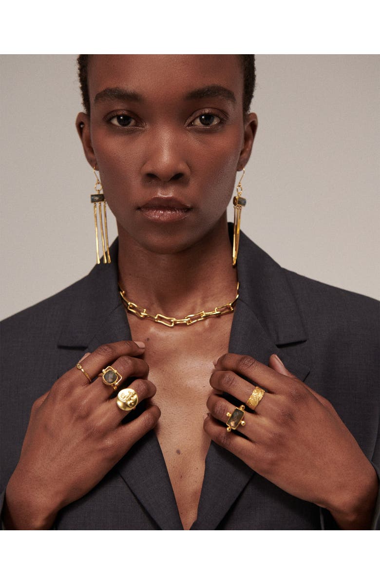 Ottoman Hands Yasmin Drop Earrings, Alternate, color, Gold