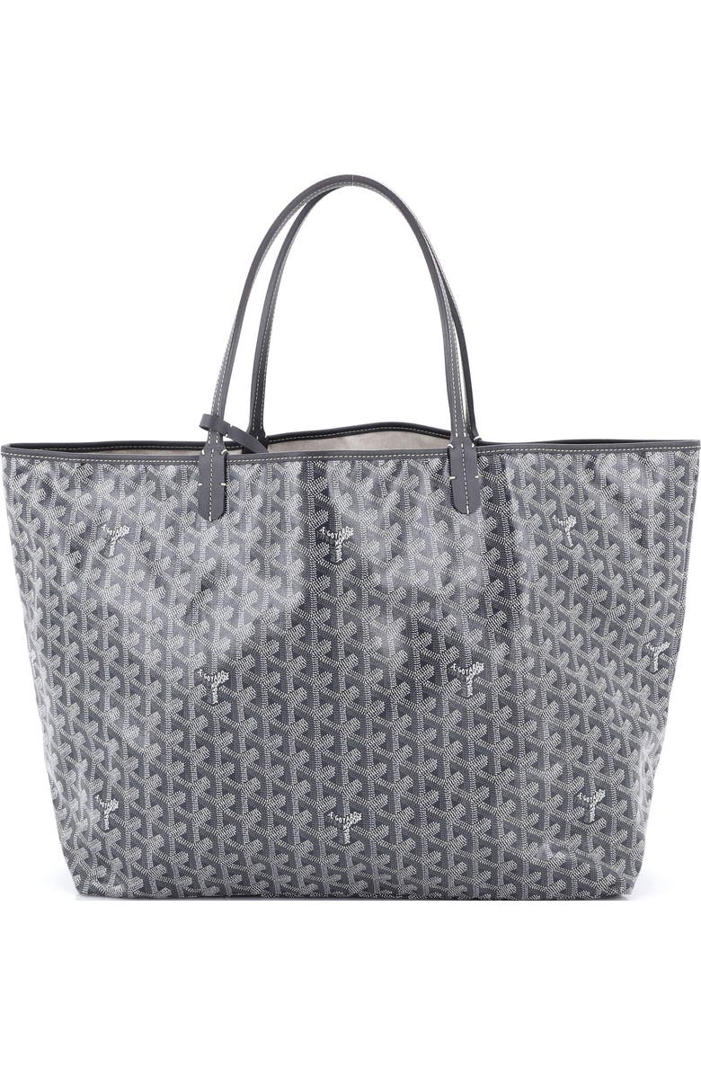 Pre-Owned Goyard Saint Louis Tote Coated Canvas GM, Main, color, Gray