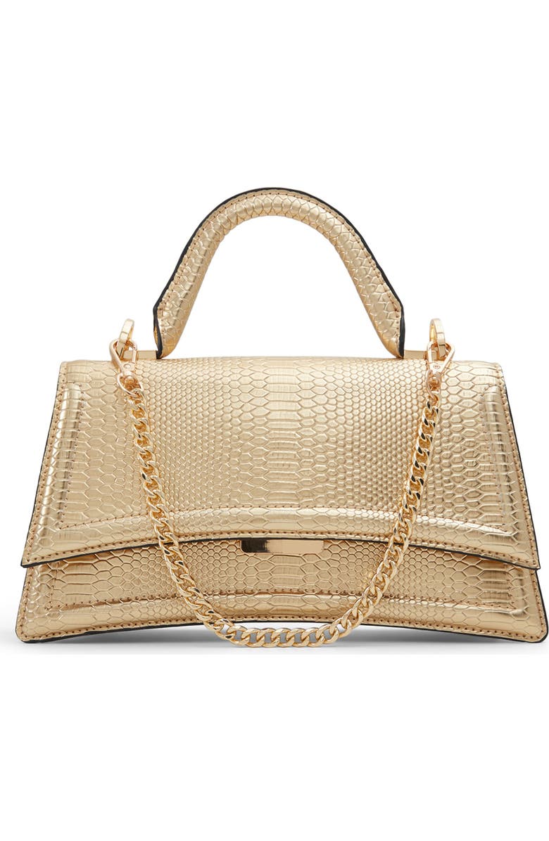 ALDO Attleyyx Croc Embossed Faux Leather Top Handle Bag, Main, color,