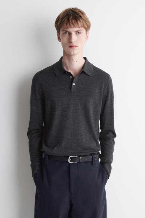 Slim Merino Wool Polo Shirt