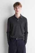 COS Slim Merino Wool Polo Shirt