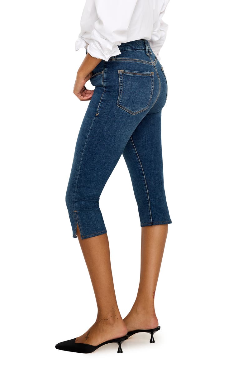 Good American Good Denim Capris, Alternate, color, Blue004