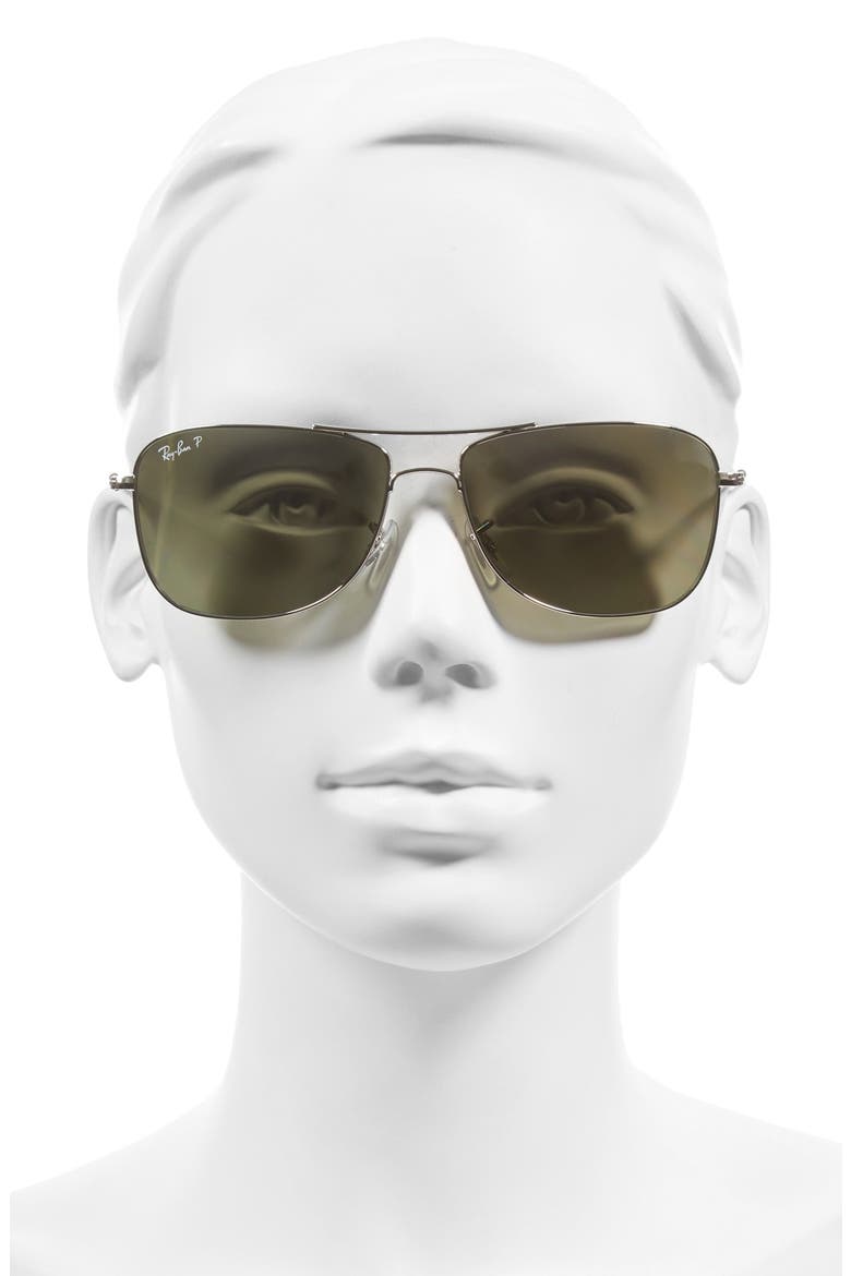 Tech 59mm Polarized Sunglasses, Alternate, color, GREY MIRROR
