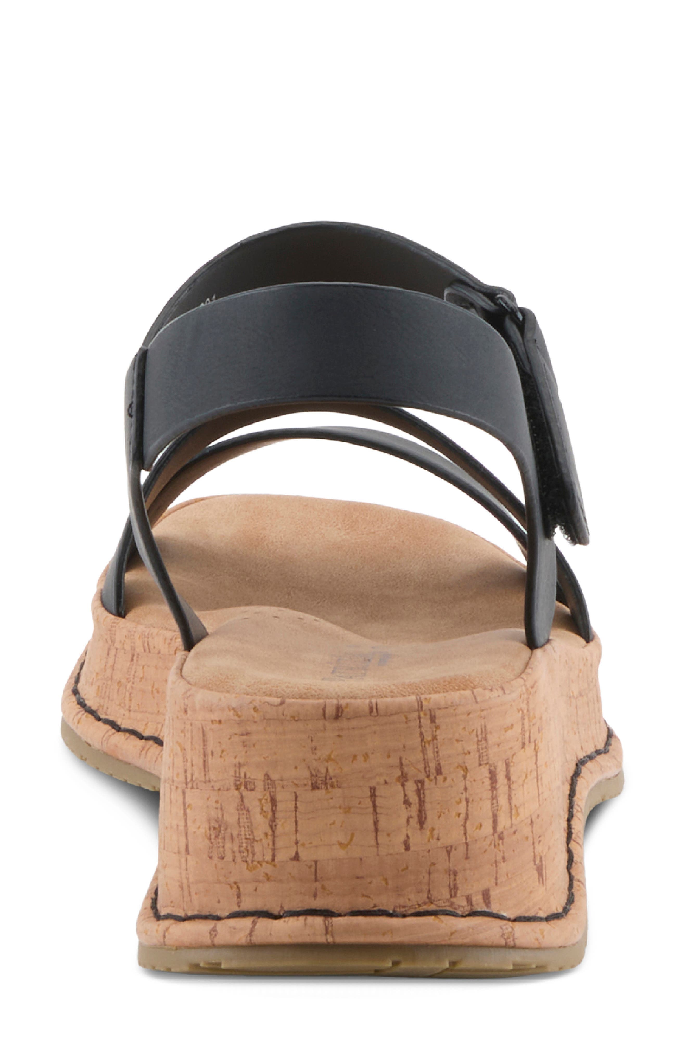 Moniece Platform Wedge Sandal, Alternate, color, BLACK