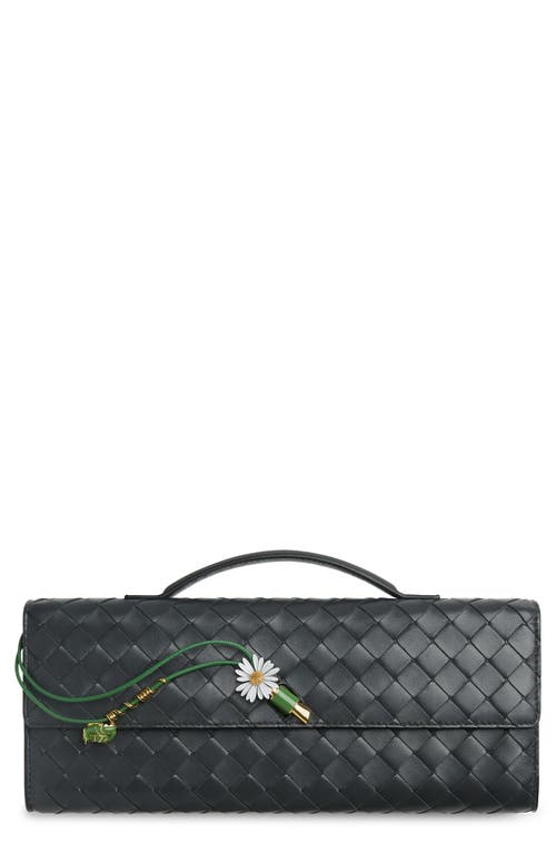 Bottega Veneta Long Andiamo Flower Leather East/west Clutch