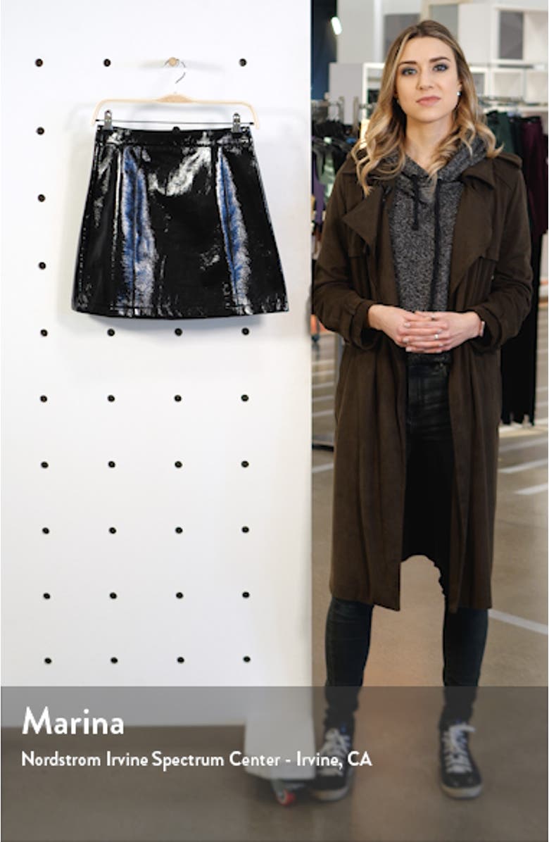 High Waist Vinyl Miniskirt, sales video thumbnail