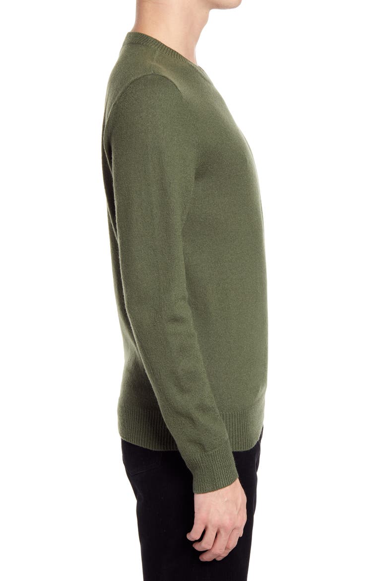 Merino Wool Crewneck Sweater, Alternate, color, JAC KAKI MILITAIRE