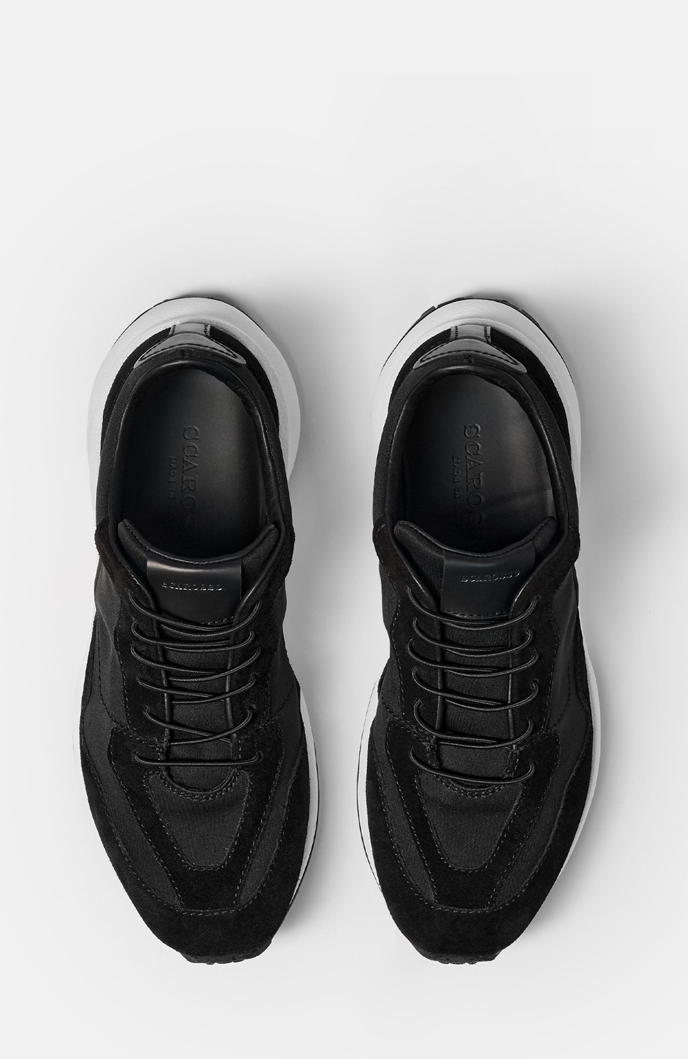 SCAROSSO Achille Sneakers, Alternate, color, Black - Fabric