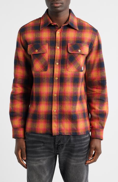 BB Curve Plaid Button-Up Shirt