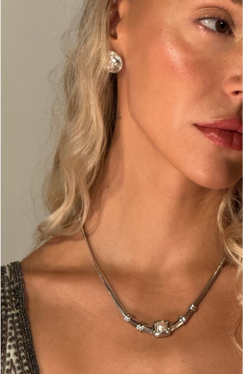 SEREIA OFFICIAL Odette Necklace, Alternate, color, White Gold