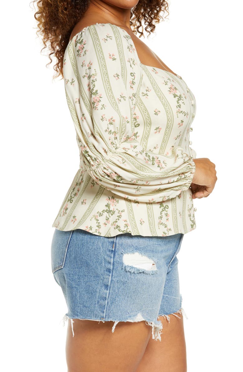 Reformation Cera Prairie Blouse, Alternate, color, 