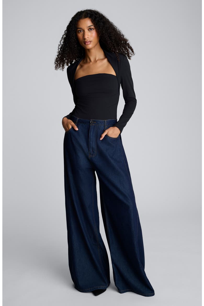 High Waist Wide Leg Jeans, Alternate, color, OCEAN RINSE WASH