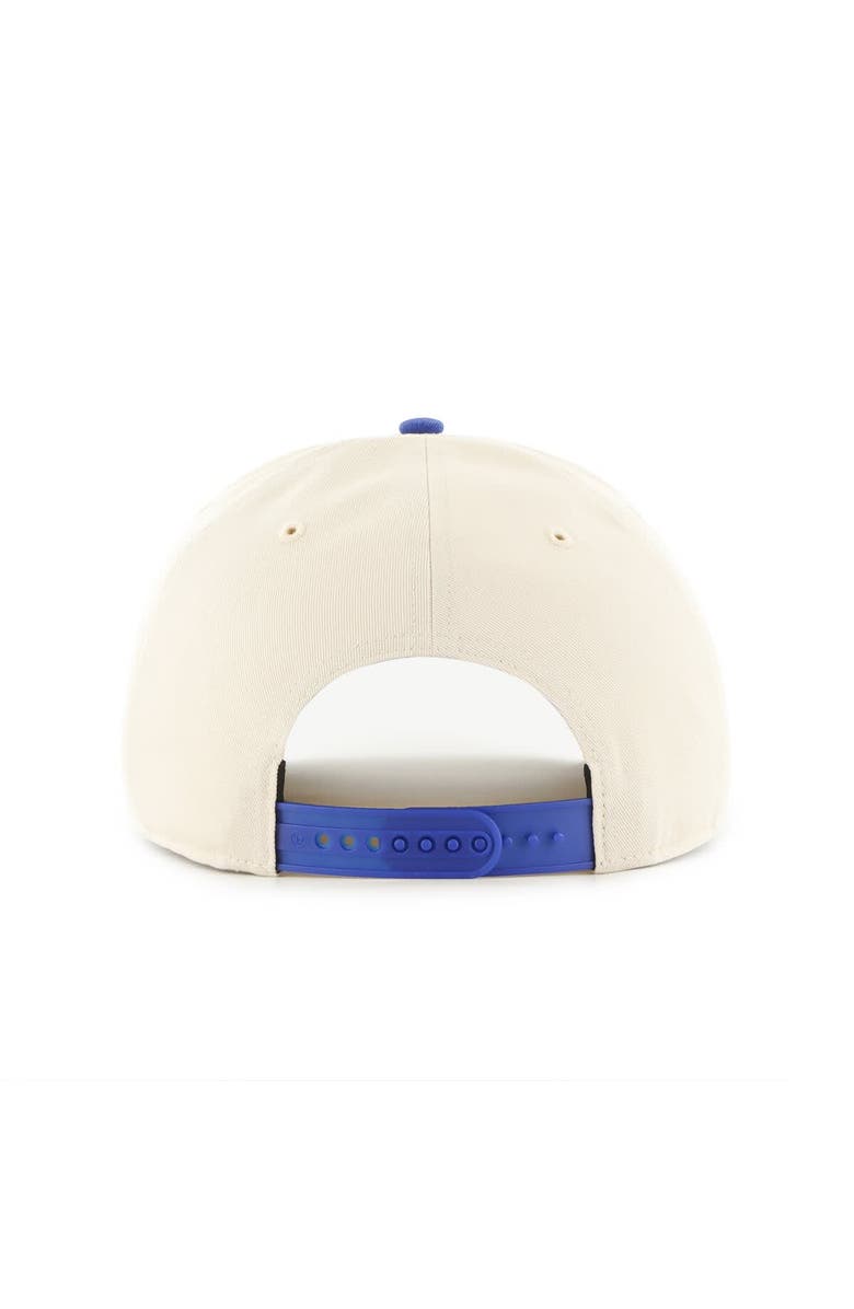 '47 Men's '47 Cream/Royal Golden State Warriors Roscoe Hitch Adjustable Hat, Alternate, color, 
