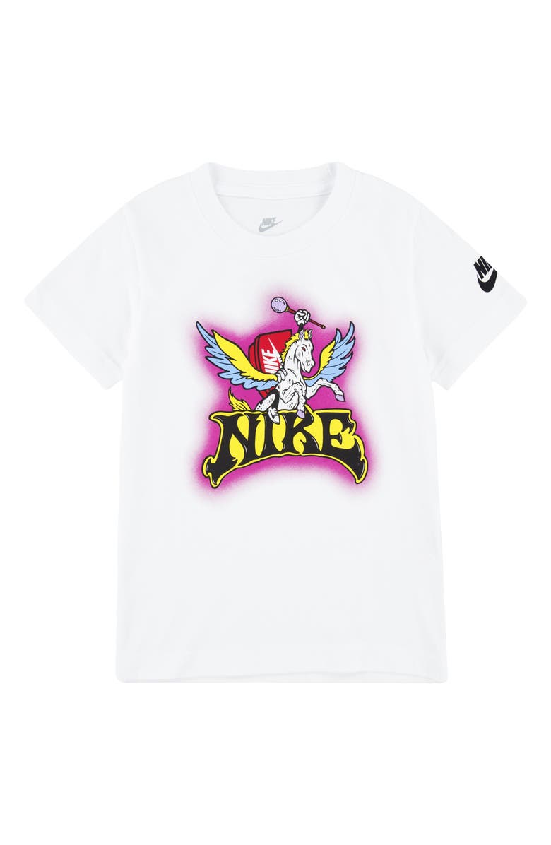 Nike Kids' Icon Logo Graphic T-Shirt, Main, color, White