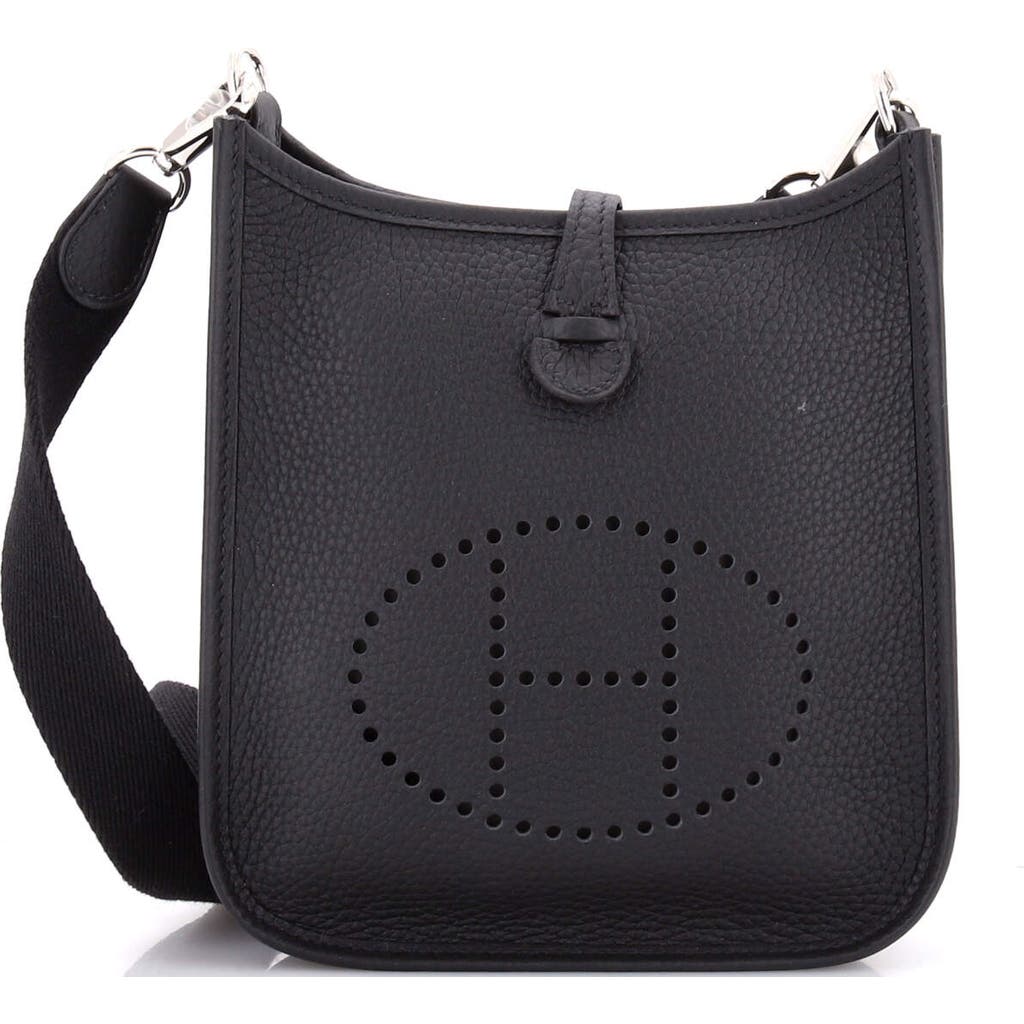 Pre-owned Hermes Hermes Evelyne Bag Gen Iii Clemence Tpm In Black