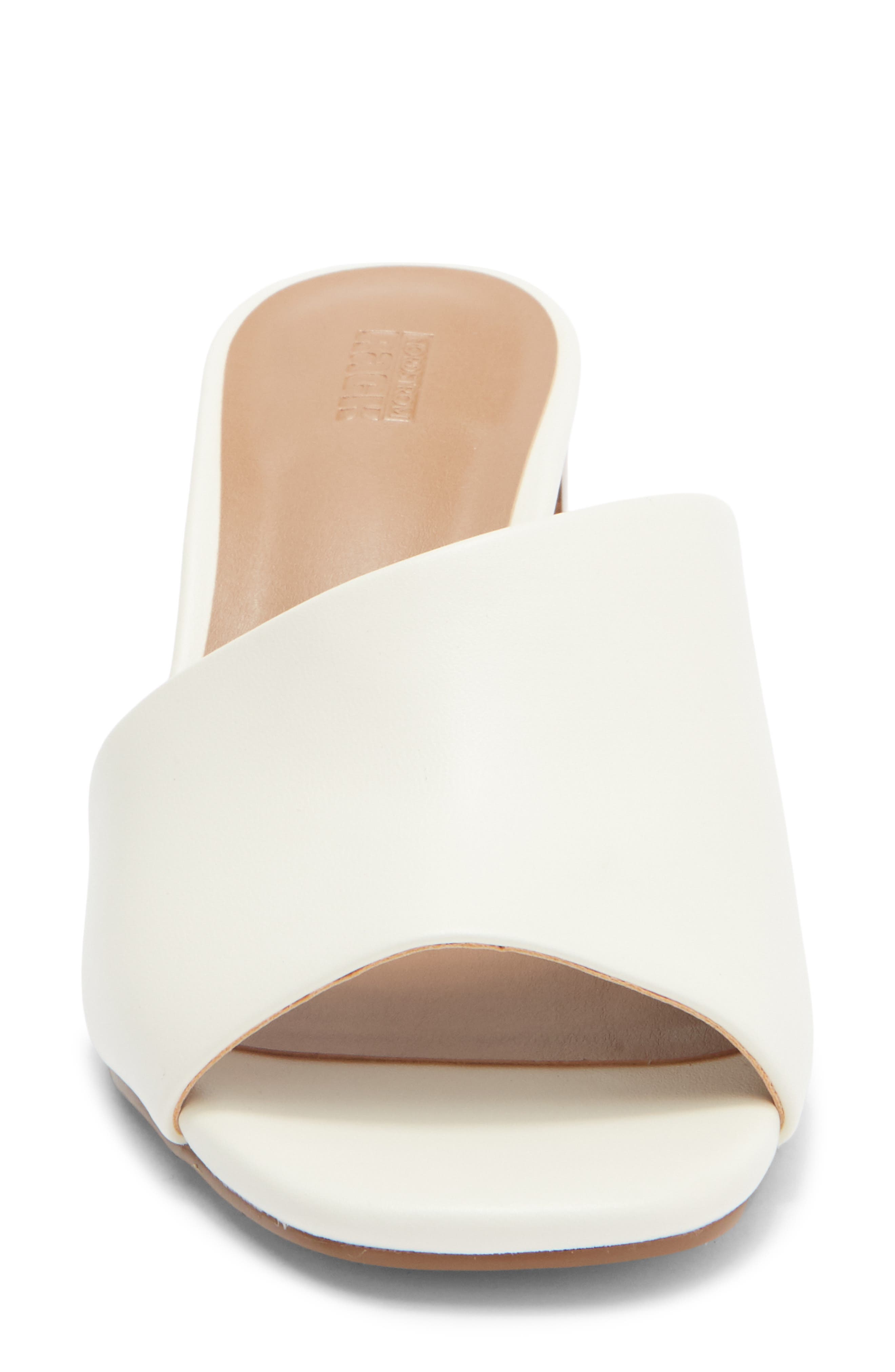 Luella Block Heel Slide Sandal, Alternate, color, IVORY VANILLA