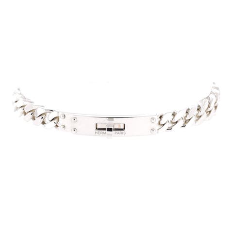 Kelly Gourmette Bracelet Sterling Silver Very Small