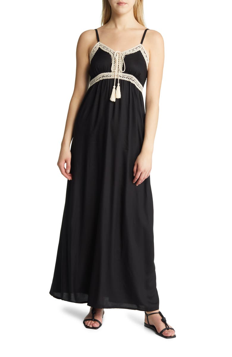 1.STATE Crochet Trim Maxi Dress | Nordstrom 1.STATE Crochet Trim Maxi Dress | Nordstrom