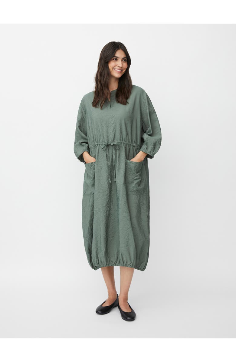 Masai Copenhagen MaNymosa 3/4 Sleeve Loose Fit Midi Dress, Main, color, Duck Green