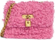 Kurt Geiger London Micro Brixton Faux Shearling Crossbody Bag