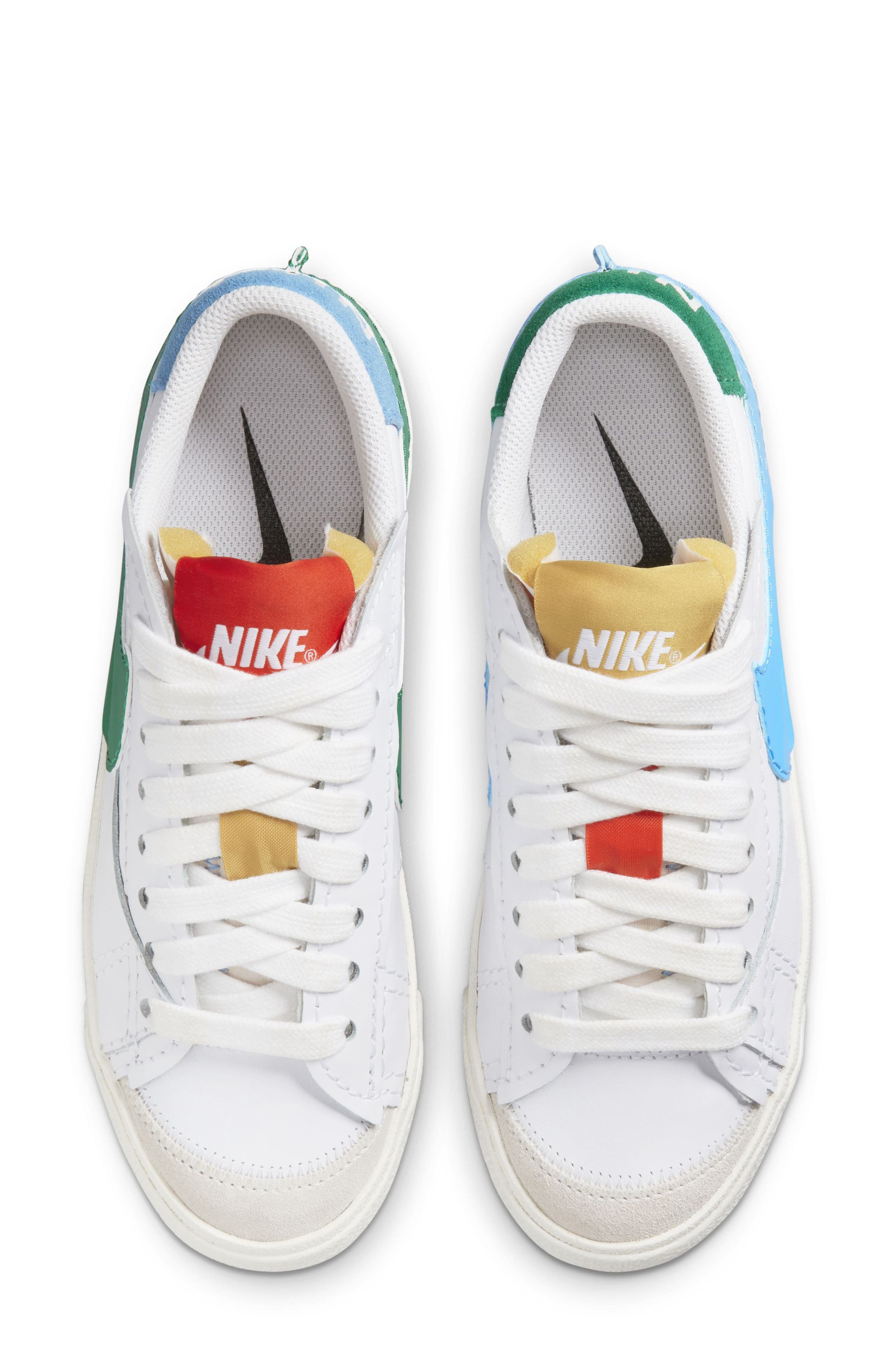 Nike Blazer Low '77 Jumbo Sneaker, Alternate, color, White/ University Blue/ Gold