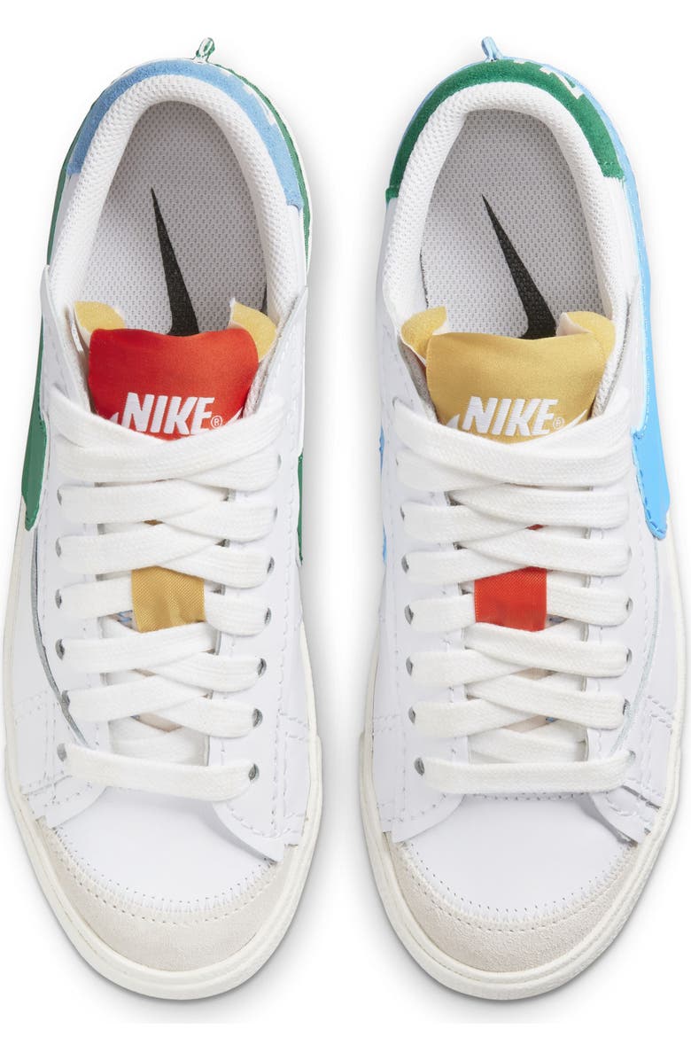 Nike Blazer Low '77 Jumbo Sneaker, Alternate, color, White/ University Blue/ Gold
