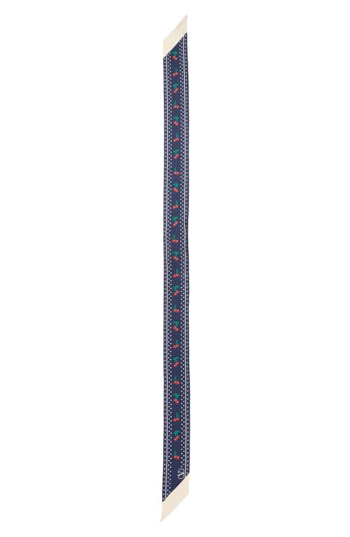 Valentino Garavani Cherryfic Silk Skinny Scarf