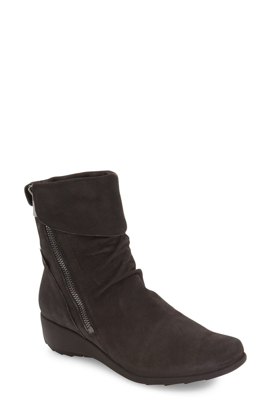 'Seddy' Bootie, Main, color, BLACK CALF LEATHER