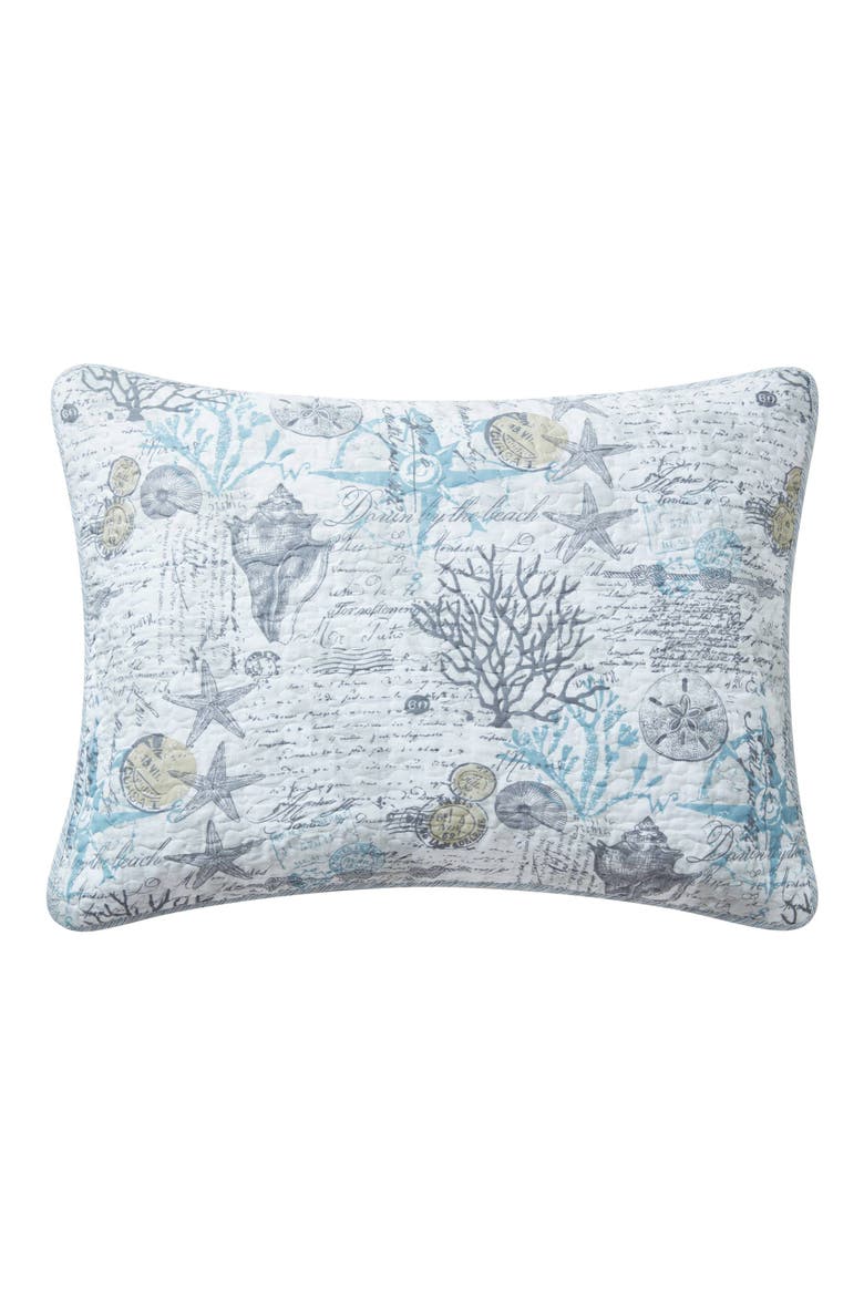 Beach Bliss Cotton Quilt & Sham Set, Alternate, color, PELICAN GREY