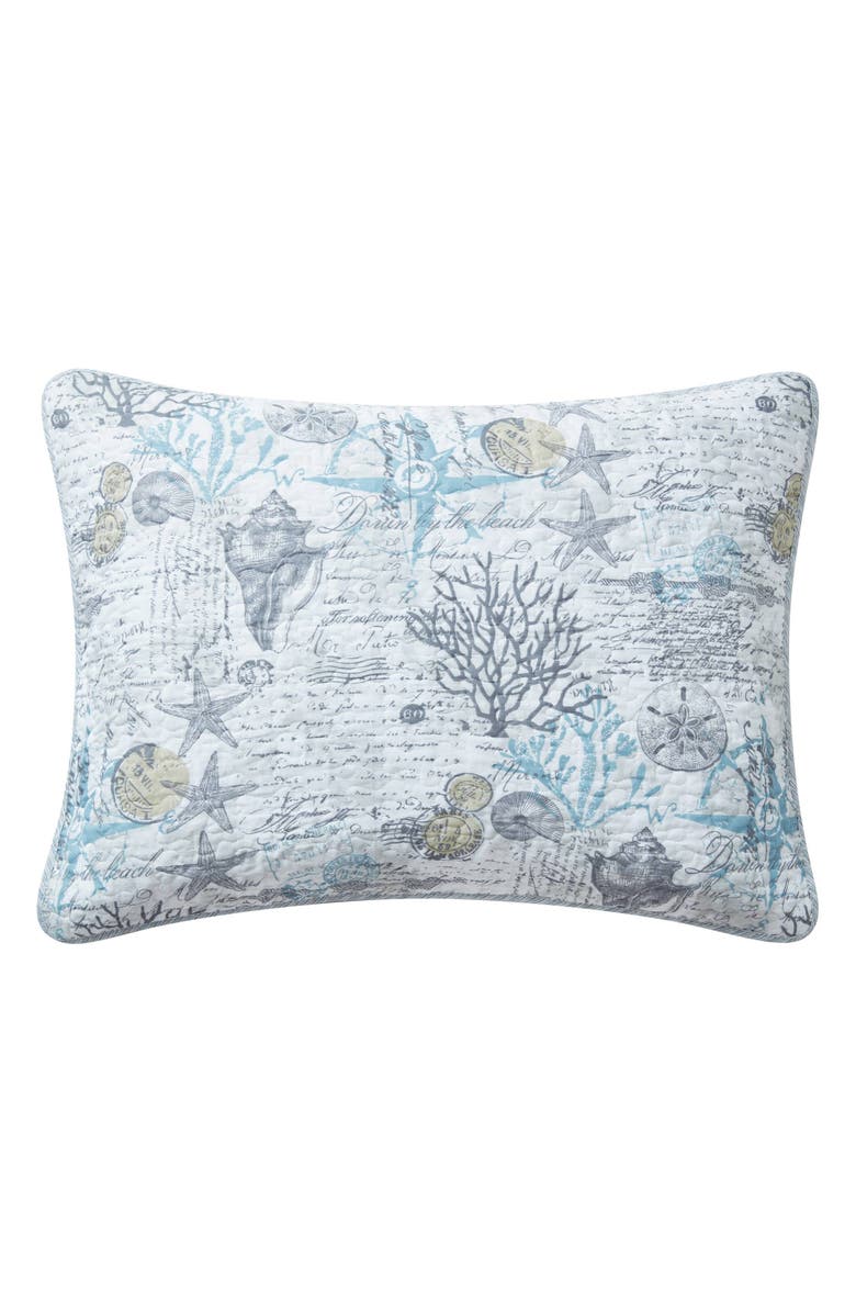 Tommy Bahama Beach Bliss Cotton Quilt & Sham Set, Alternate, color, Pelican Grey