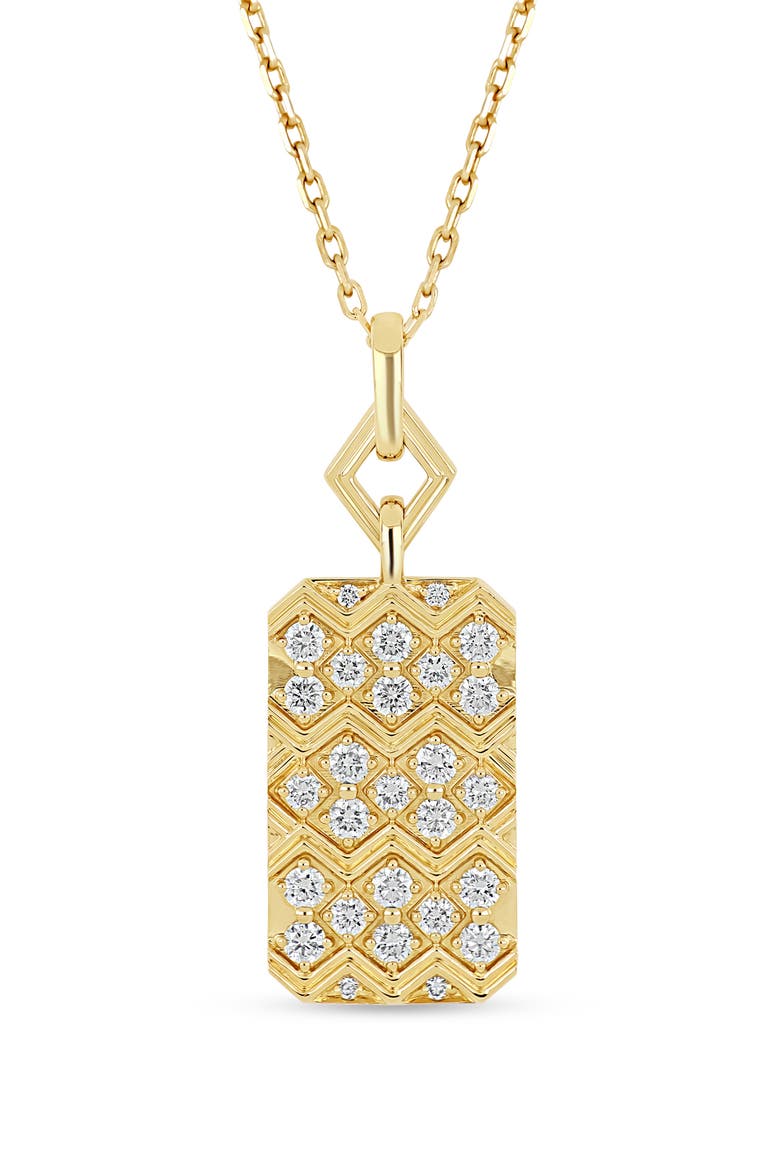 Kiera Diamond Pendant Necklace, Alternate, color, 18K YELLOW GOLD/ DIAMOND