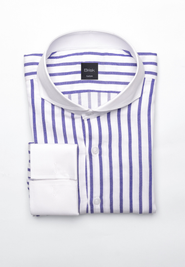 BRISK Wide Stripes Pima Cotton Dress Shirt