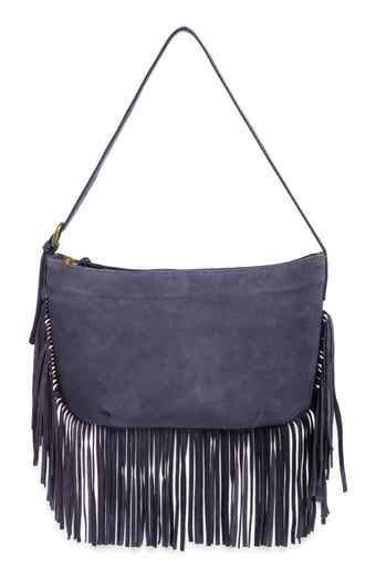 Ivy Fringe Suede Shoulder Bag