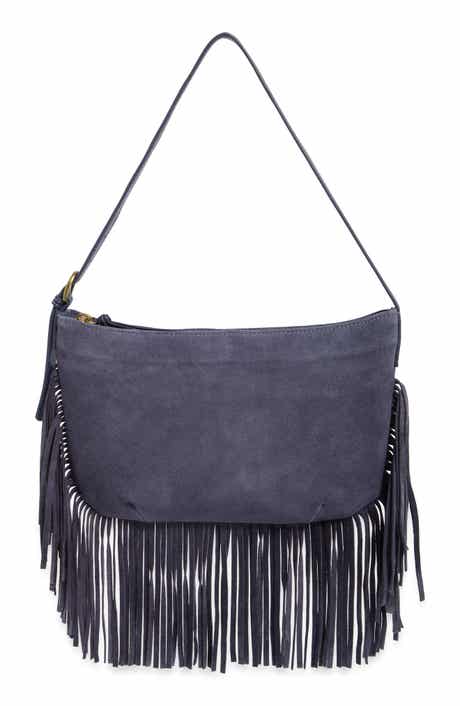 Ivy Fringe Suede Shoulder Bag