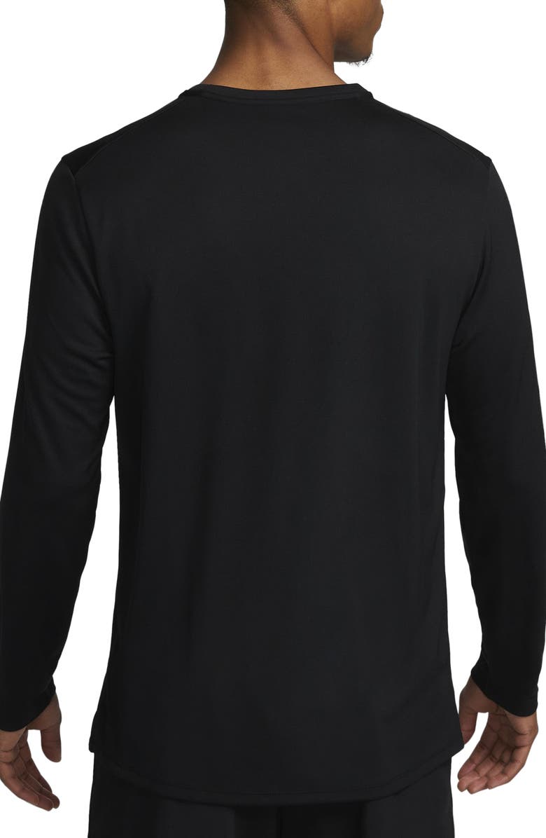 Nike Dri-FIT UV Long-Sleeve Running Top, Alternate, color, Black