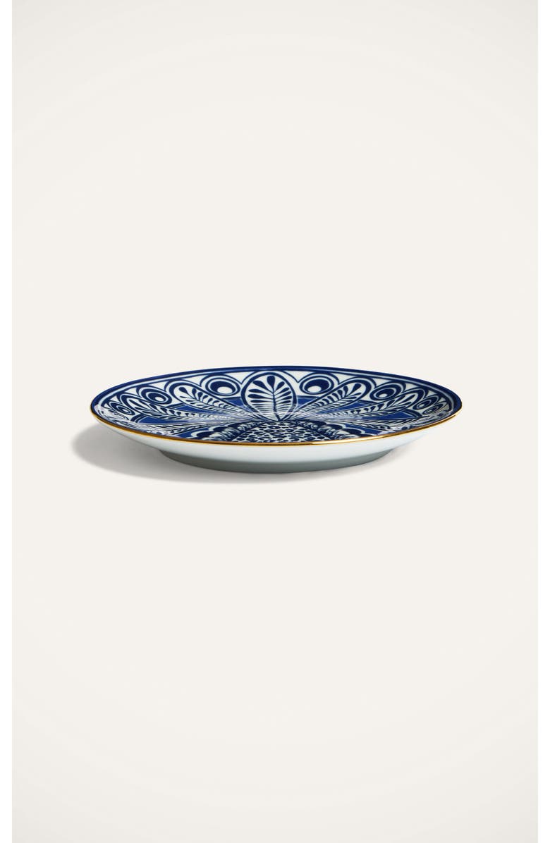 La DoubleJ Side Plate Big Pineapple Blue, Alternate, color, Big Pineapple Blue