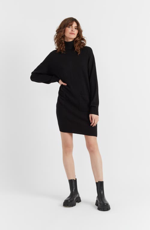 Chinti & Parker Cashmere Rollneck Dress In Black