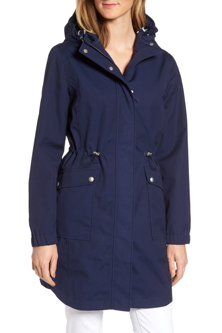 Right as Rain Waterproof Hooded Jacket, Alternate, color, FRENCH NAVY