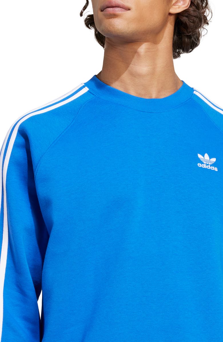 adidas Adicolor 3-Stripes Trefoil Logo Fleece Sweatshirt, Alternate, color, 