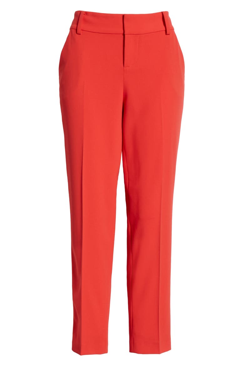 Stacey Slim Trousers, Alternate, color, BRIGHT POPPY