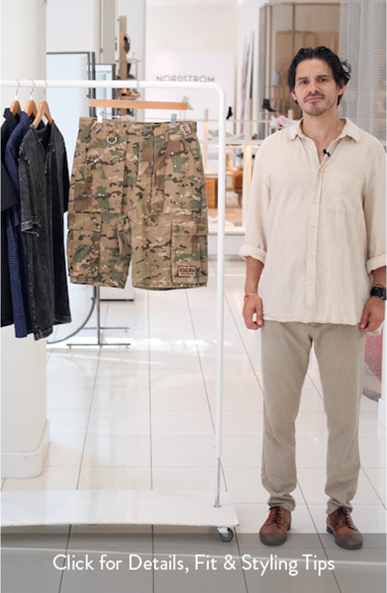 Trooper Camo Cargo Shorts, sales video thumbnail