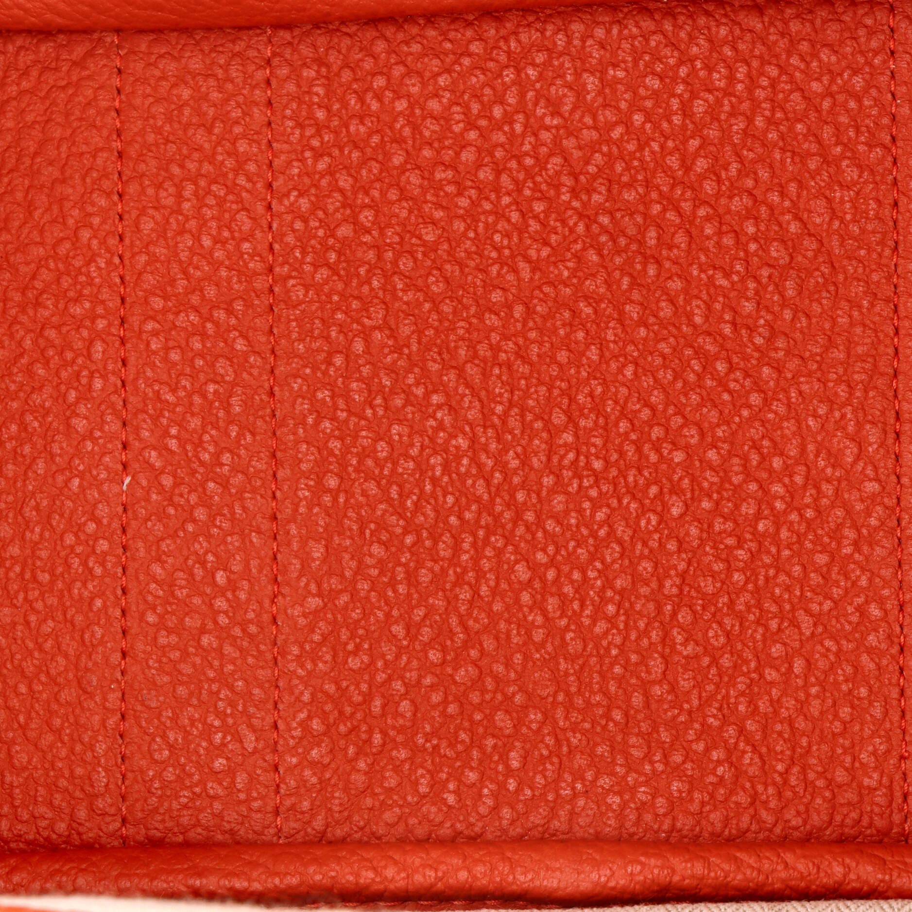 Pre-Owned Hermes Garden Party Tote Leather 30, Alternate, color, Rouge Duchesse