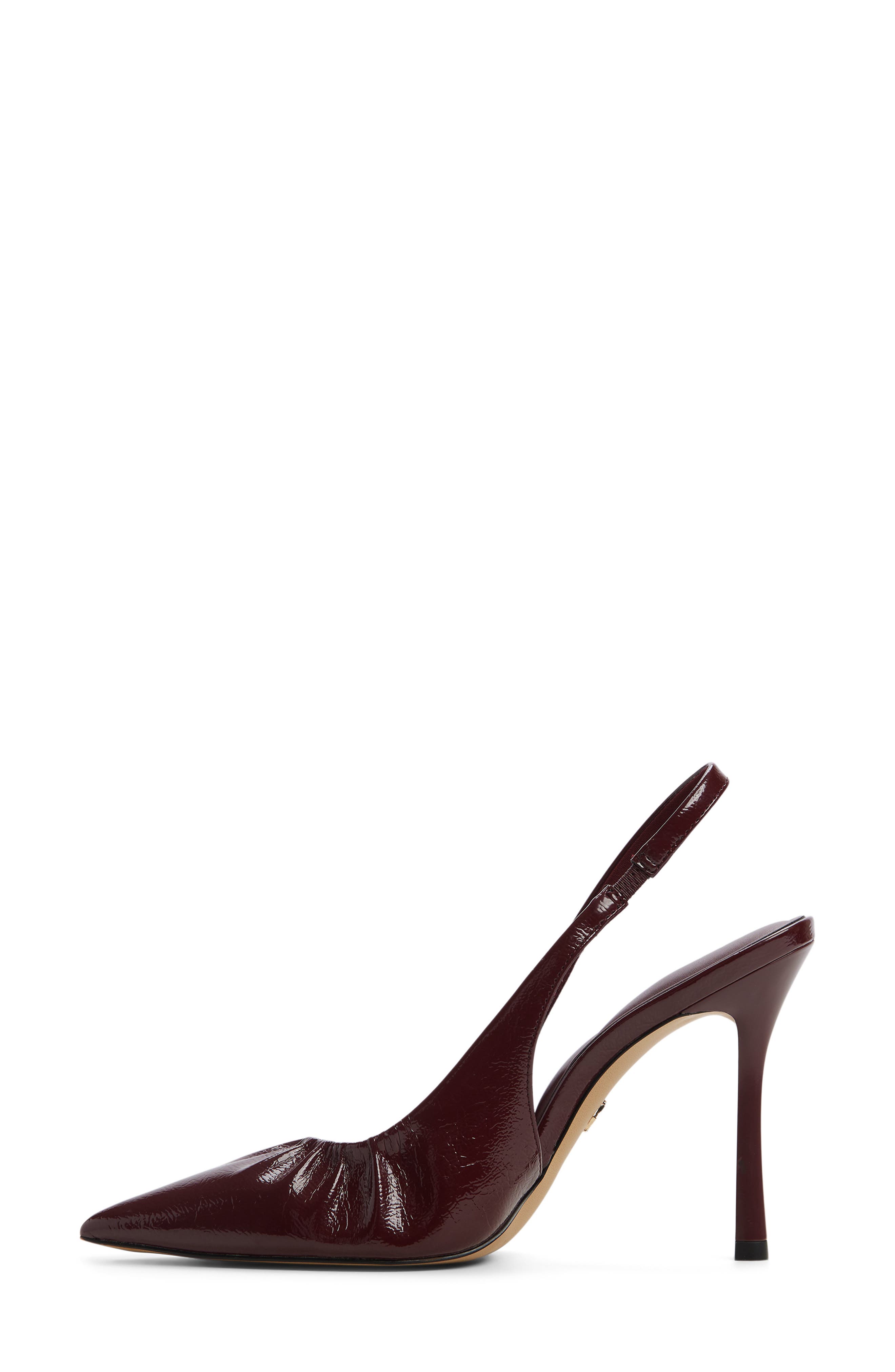 Mystie Slingback Pointed Toe Pump, Alternate, color, BORDO
