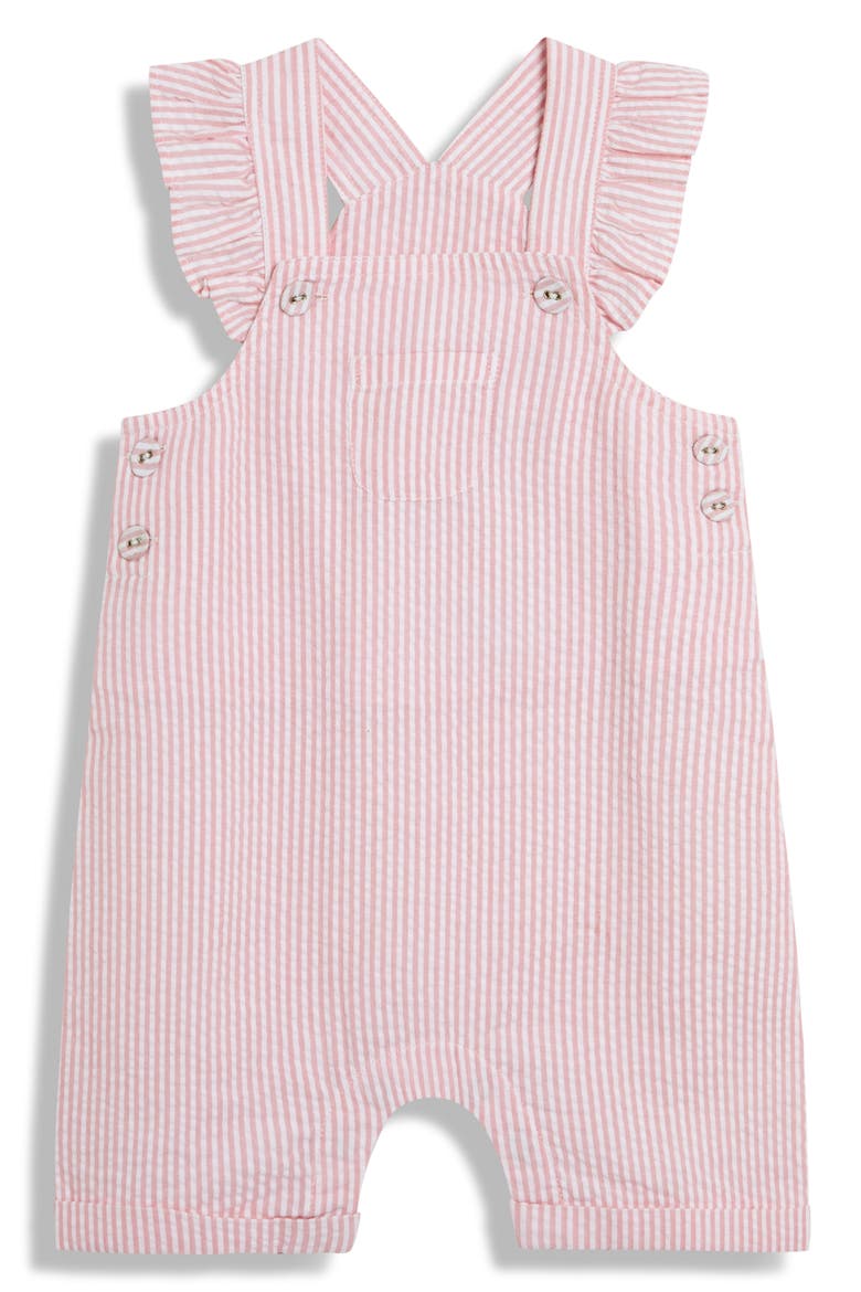 Cotton Shirt & Overalls Set, Alternate, color, PINK