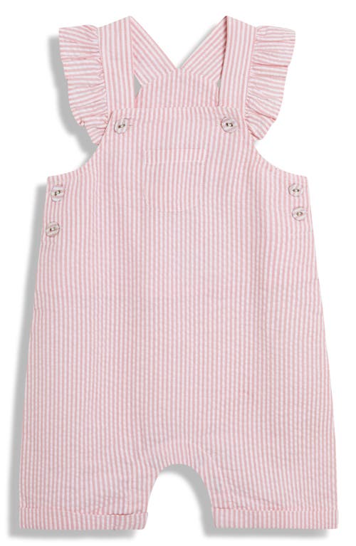 Jojo Maman Bébé Jojo Maman Bebe Cotton Shirt & Overalls Set In Pink