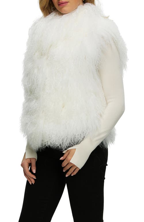 Gorski Select Mongolian Lamb Vest In White