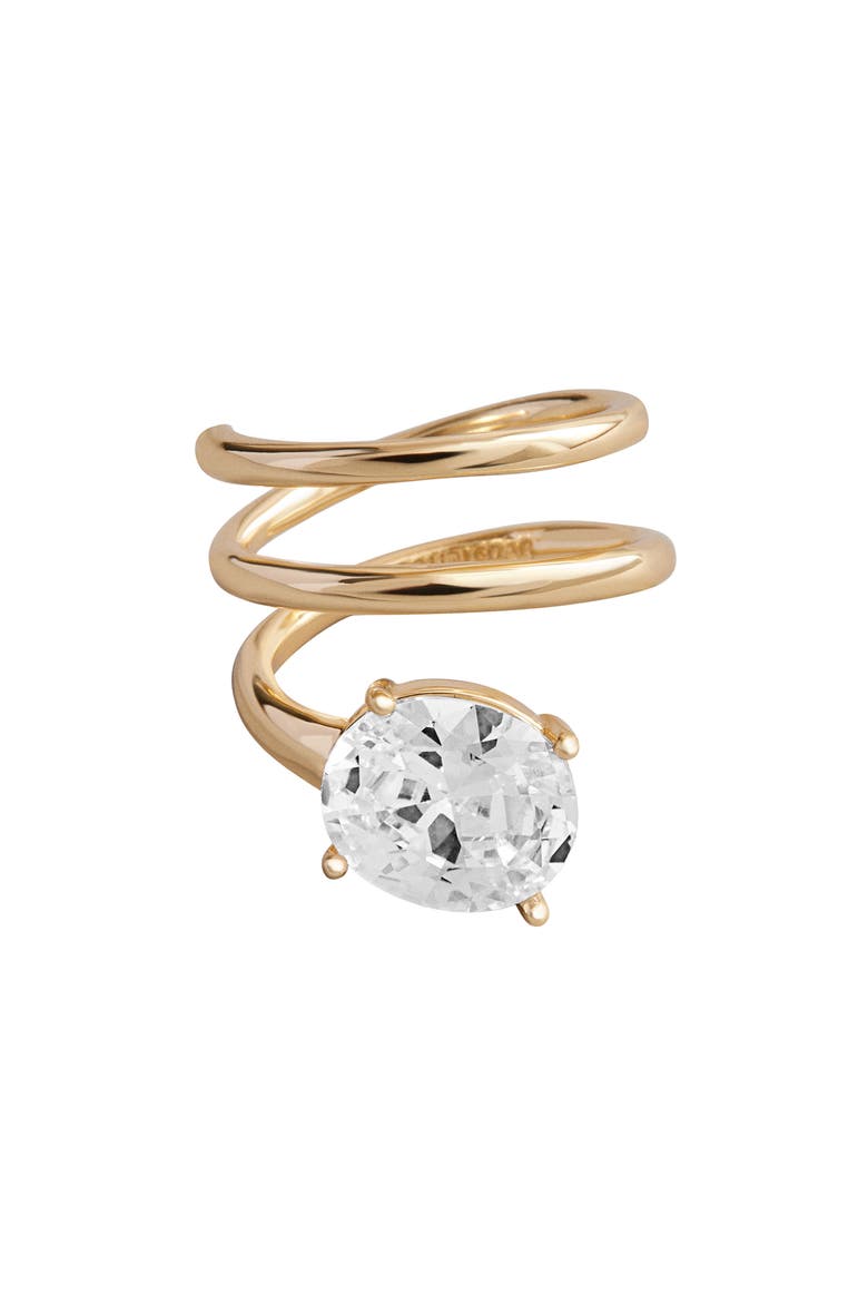 Jennifer Spiral Ring, Alternate, color, CLEAR